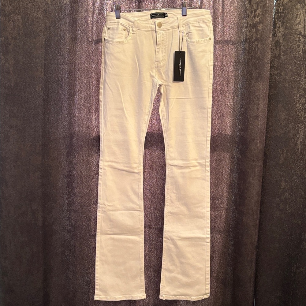Women's White Boot Cut Jeans